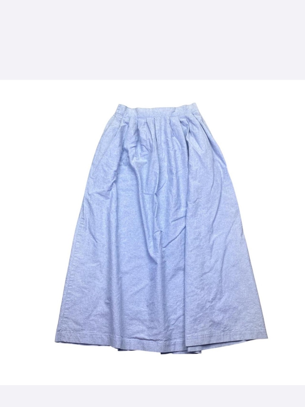 Talbots Light Blue A-Line Full Skirt